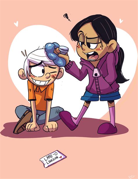 Lincoln loud and ronnie anne fanart .
